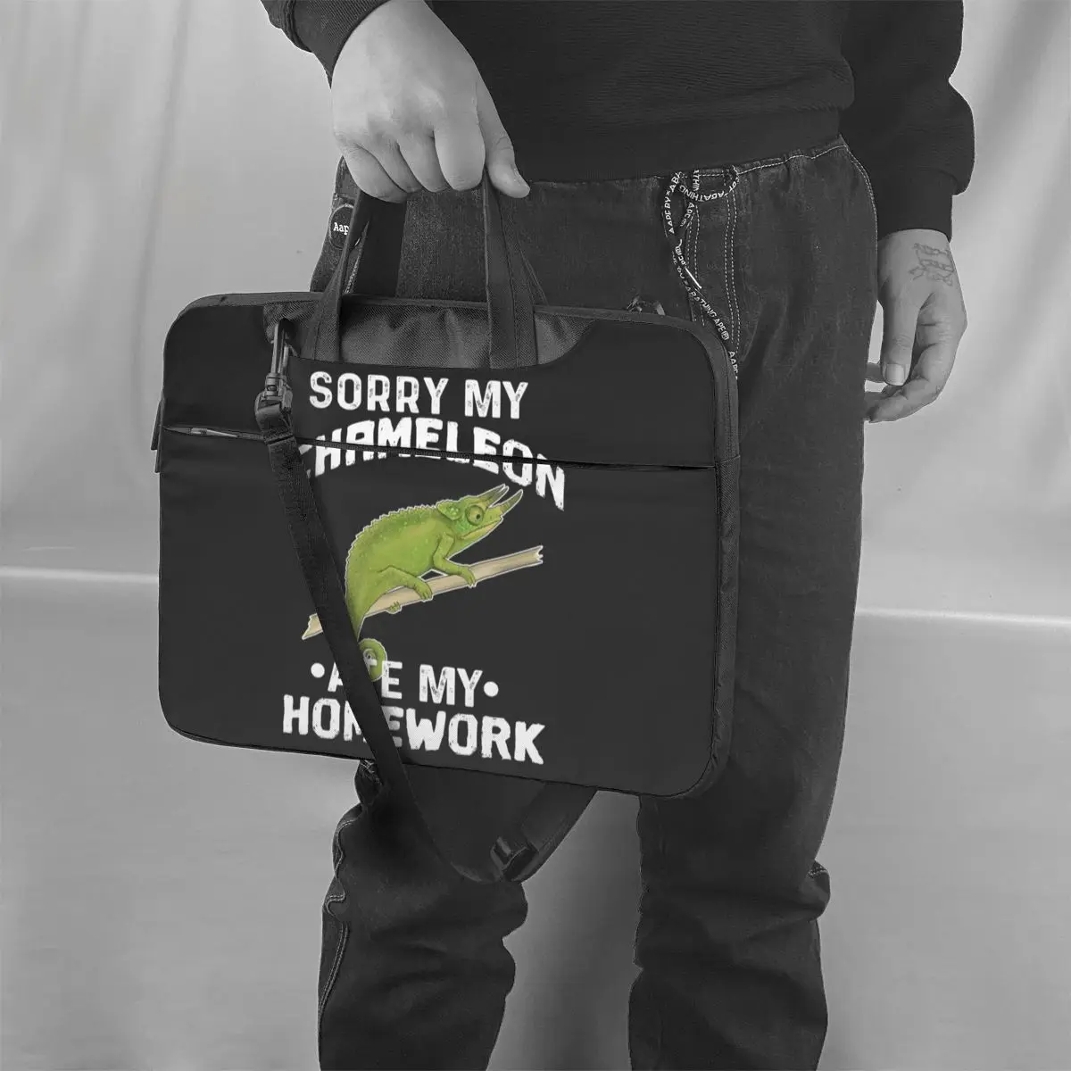 

Chameleon Laptop Bag Case Shockproof Cute Computer Bag Travel With Handle Laptop Pouch