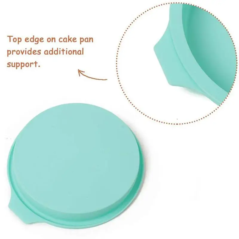 

Round Layered Silicone Bakeware Mold Rainbow Mousse Kitchen Baking Tools Making Various Cakes Decoration Pan