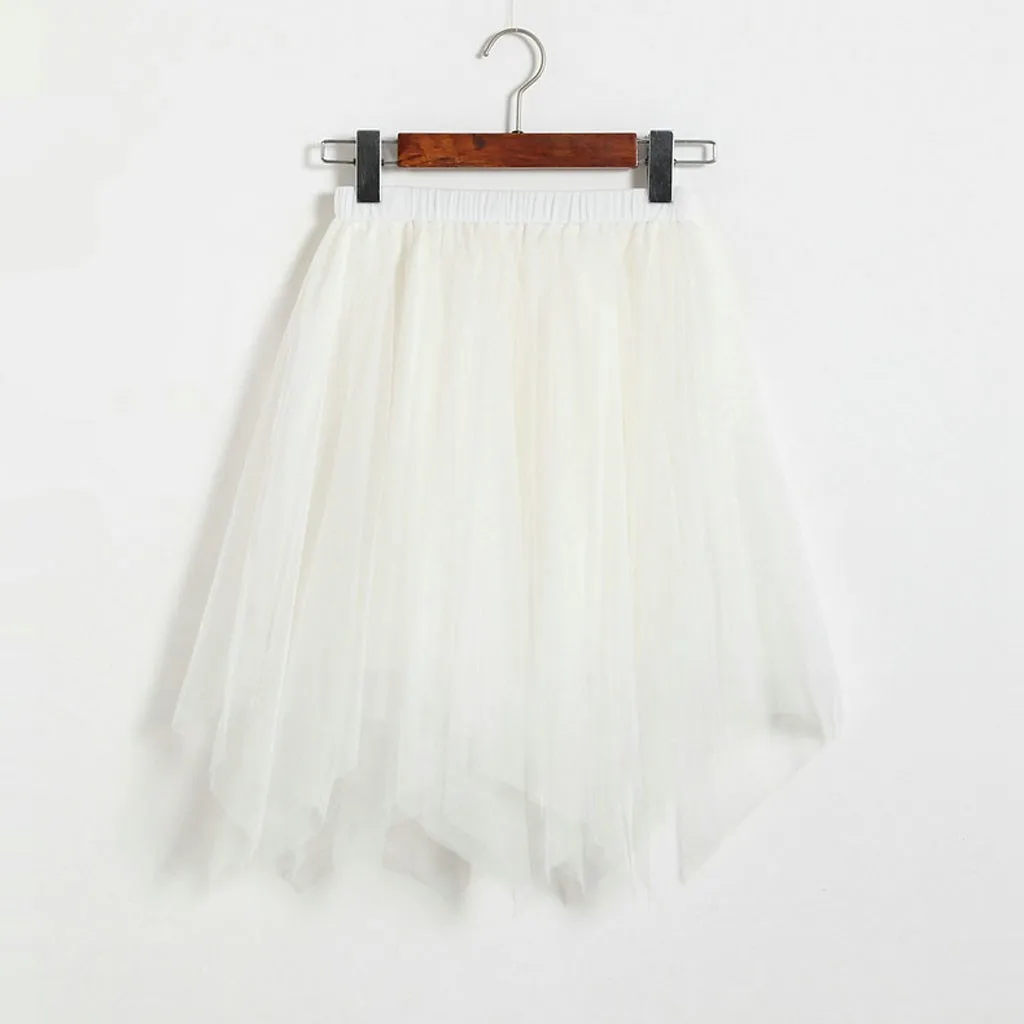 Розовая плиссированная юбка сексуальная фатиновая средней длины с высокой