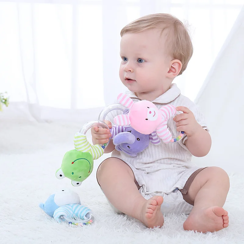 

Babys Rattles For Kids Baby Toys Educational Toys From 0 Developmental Newborn Infants Hand Grip Cute Animals