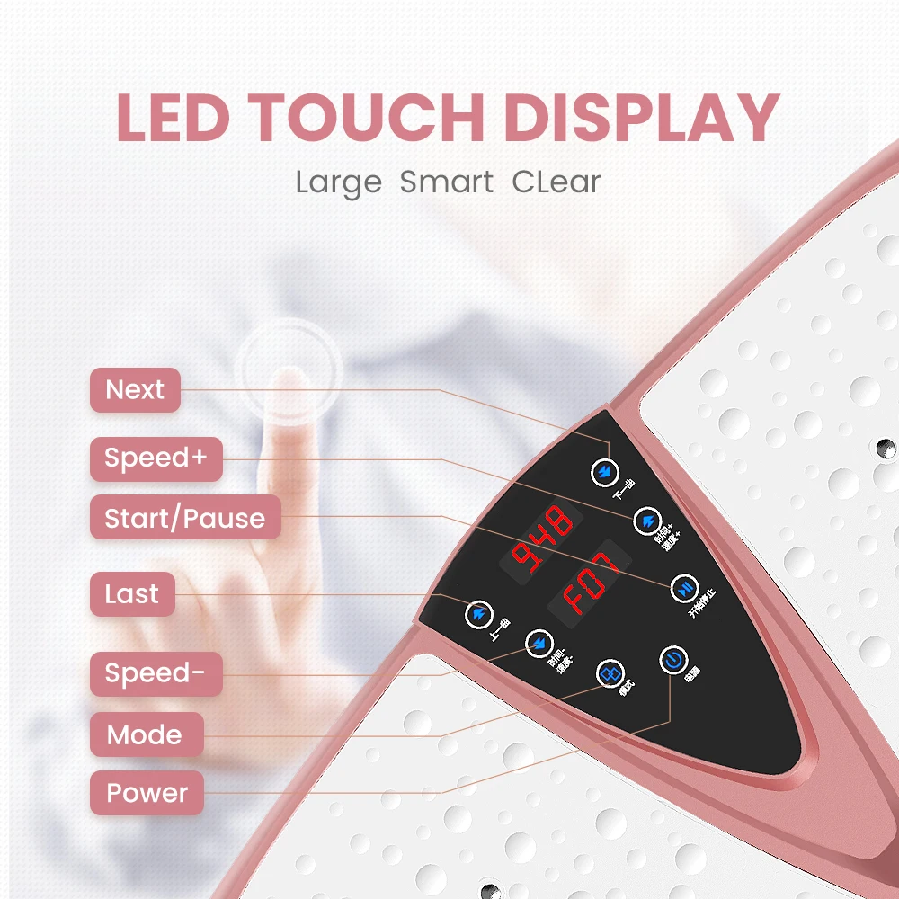 JUFIT вибрационная пластина для всего тела тренажер с сенсорным светодиодным