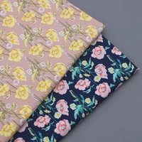 60s cotton high density imitation floral fabric making summer thin dress shirt suit clothing handmade shell cloth