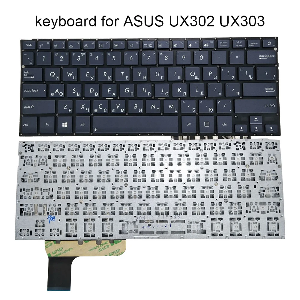 Notebook Teclado Russo para Asus Zenbook Ux302l Ux302lg Ux303ua Ux303 Substituição Teclados Genuíno Novo 0kn0 Qf1po13 Ux302 ru Teclado de substituição