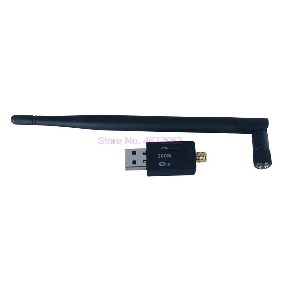 100 шт. 5dBi USB Мини Беспроводная 300 Мбит/с сетевой адаптер LAN Карта WIFI 802.11n/g/b PCB антенна