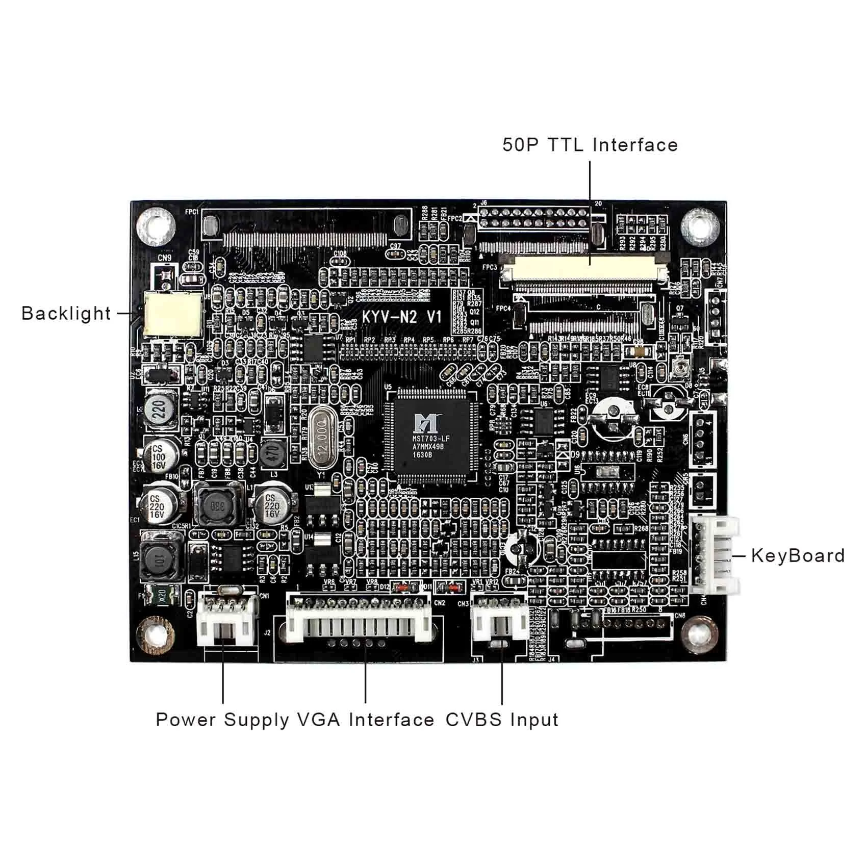 Оригинальная новая задняя панель A + 5 дюймов Φ 640X48 0 ЖК-экран Задняя для монитора VGA