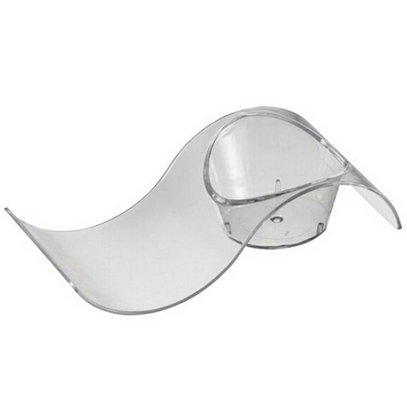 

Free Shipping - 50/Pack, Home Party Wedding Disposable Plastic Tableware Supplies, 100*42mm Clear Mini Wave Dessert Plate