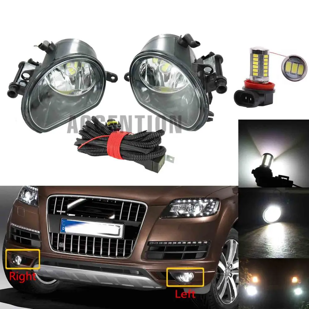 

Car LED Light For Audi Q7 2010 2011 2012 2013 2014 2015 New Front LED Fog Light Fog Lamp LED Bulbs