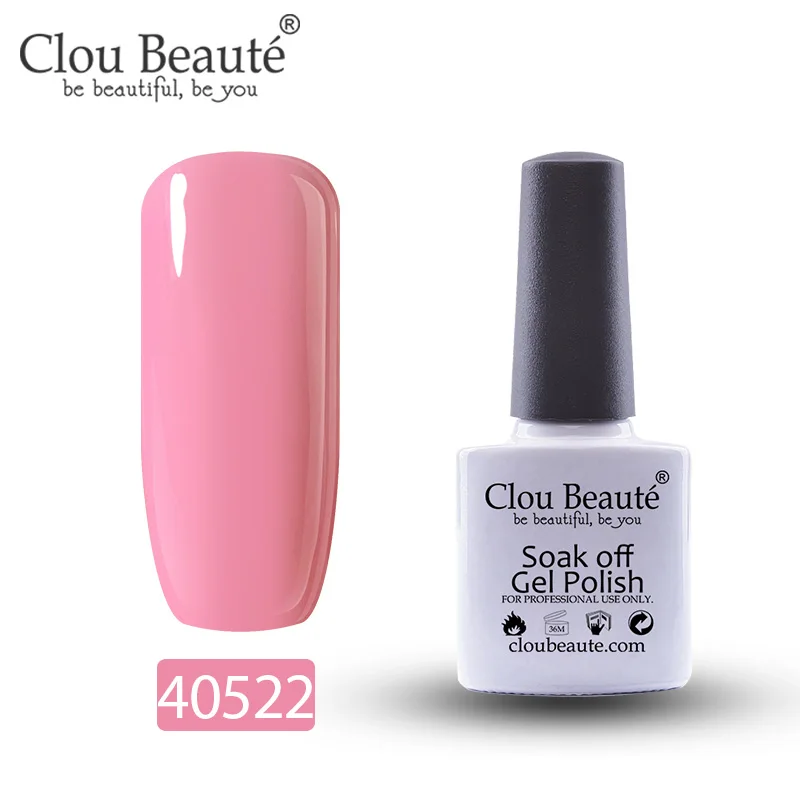40522 Гель-лак для ногтей Clou Beaute 79 цветов полуперманентный замачивающийся лак для ногтей маникюрный УФ СВЕТОДИОДНЫЙ Цветной Гель-лак 10 мл серия Nude - Цвет: 40522