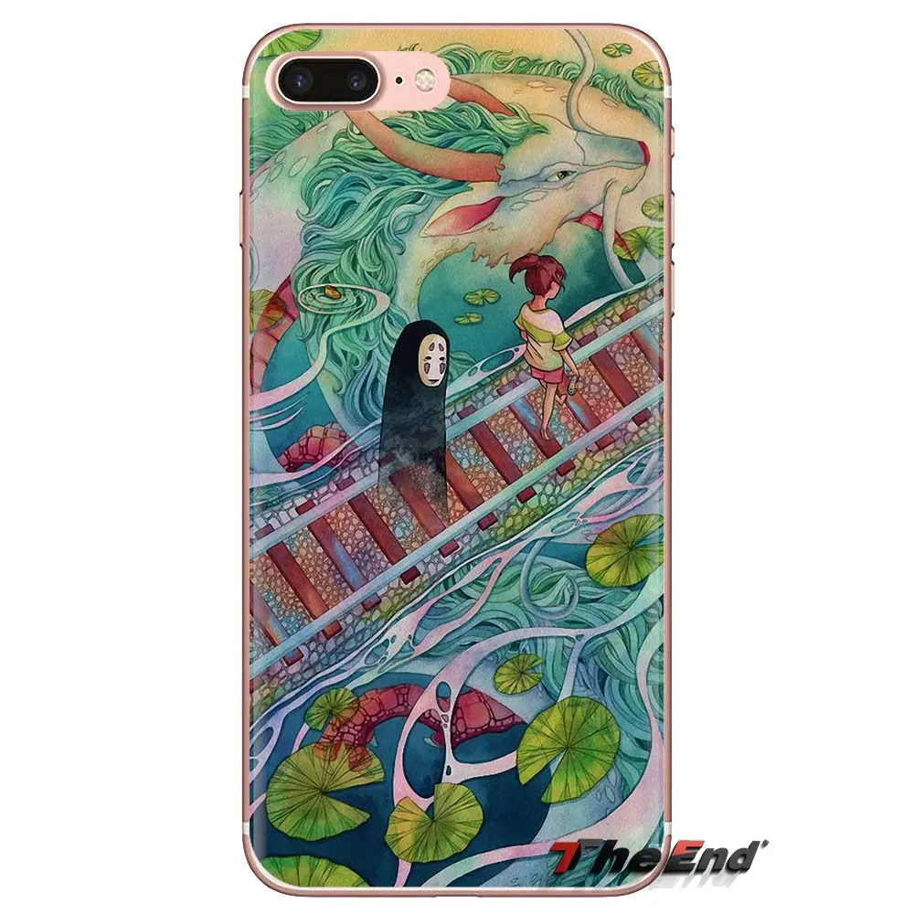 Cartoon Spirited Away No Face TPU Bag Case For iPhone XS Max XR X 4 4S 5 5S 5C SE 6 6S 7 8 Plus Samsung Galaxy J1 J3 J5 J7 A3 A5 |