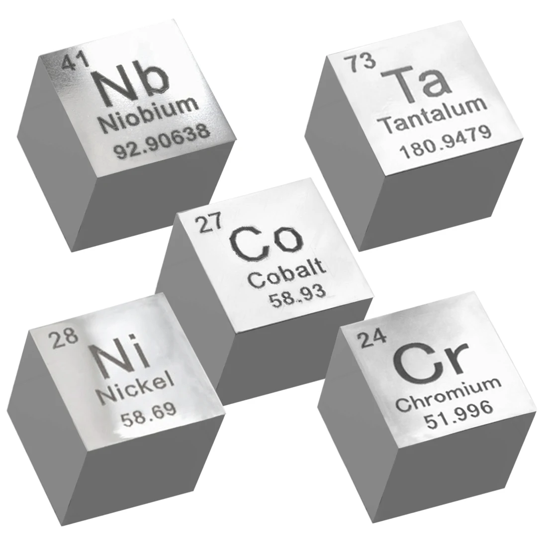 

10x10x10 мм зеркальная полировка никель хром ниобий Кобальт тантал куб Периодическая таблица элементов куб (Ta≥ 99.9%)