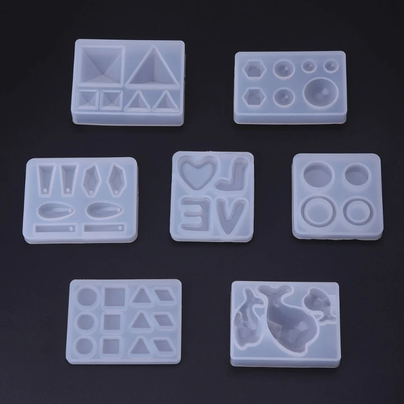 Новинка, силиконовая форма для изготовления ювелирных изделий из смолы, геометрическая форма, зеркальная декоративная эпоксидная смола, форма для ювелирных изделий