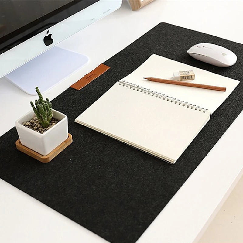 

Large Office Home Computer Desk Mat Table Keyboard Mouse Pad Wool Felt Laptop Cushion Desk Non-Slip Mat Gamer Mousepad Mat