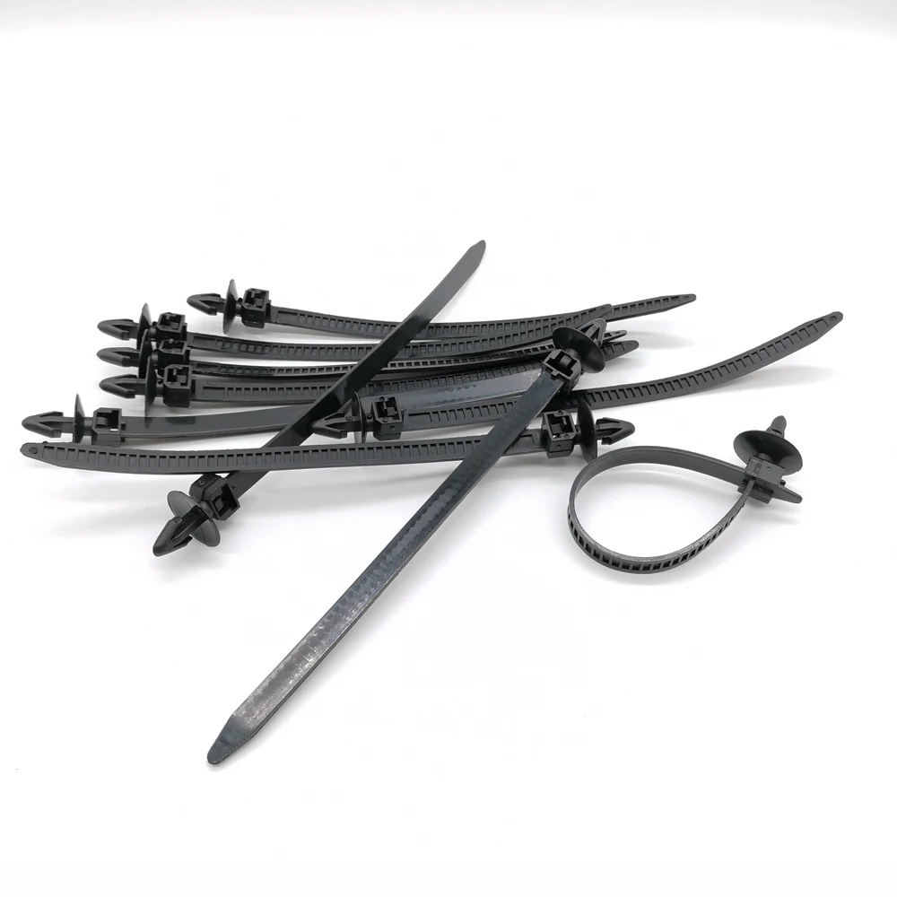 Универсальное черное нейлоновое крепление для кабеля зажим ремня фиксатор