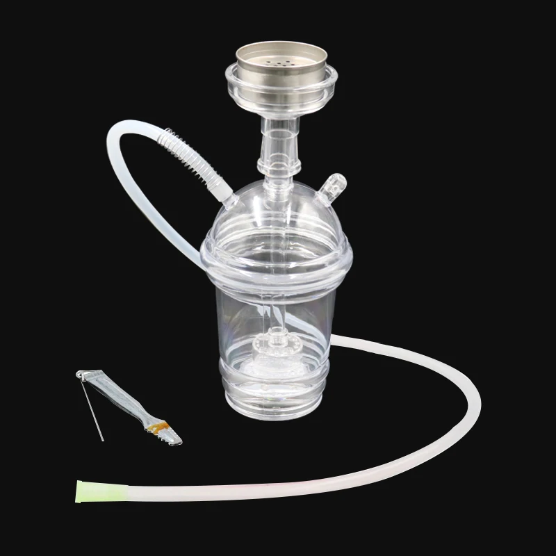1 набор курительная труба прозрачный Мини Кальян водопровод пластиковый