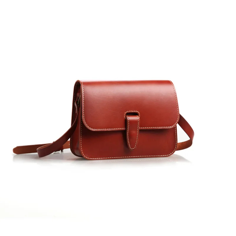 

New Vintage Handmade Leather Women's Cross-body Bag Square Bag