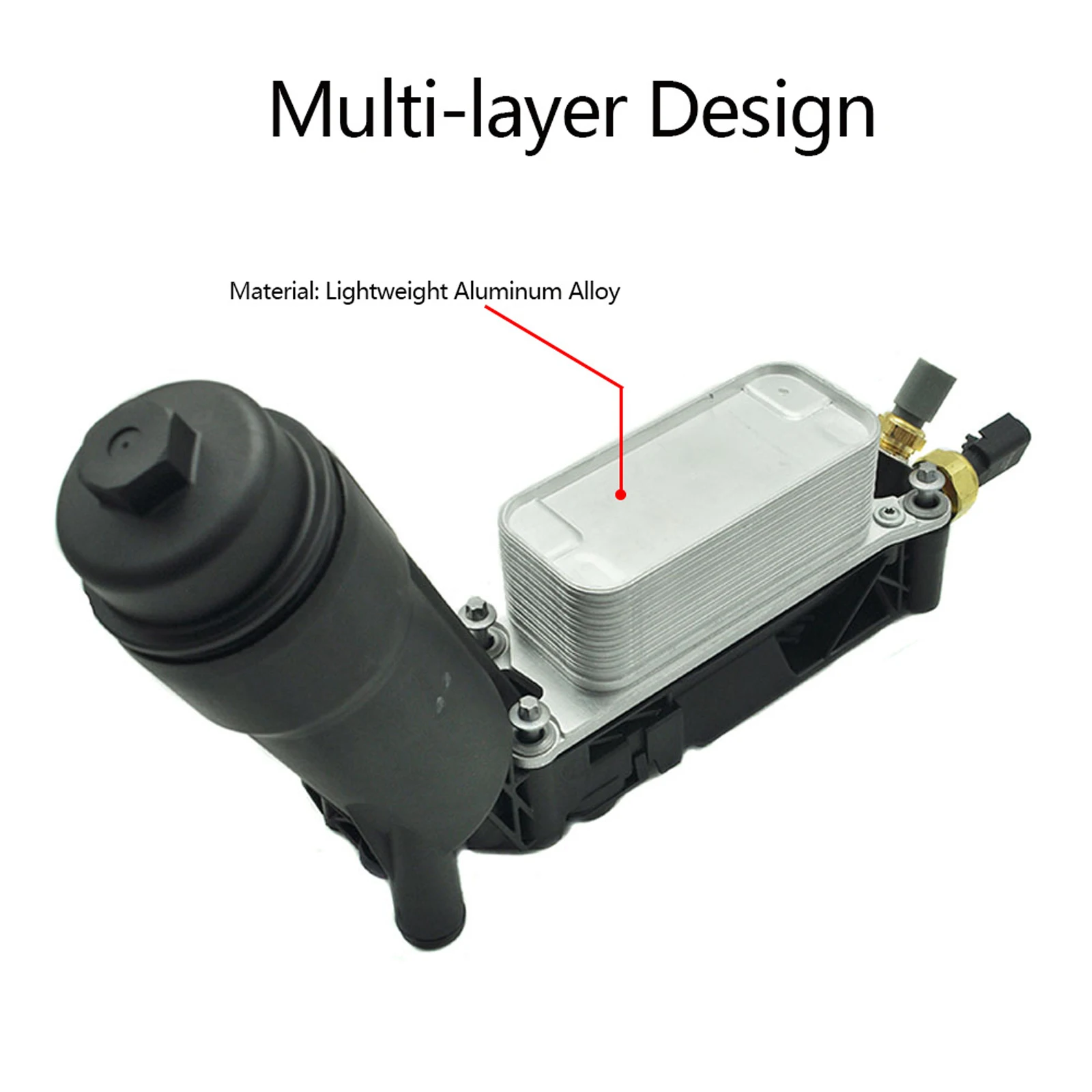 

Корпус адаптера фильтра масляного радиатора 68105583AF для Jeep Chrysler 3,6