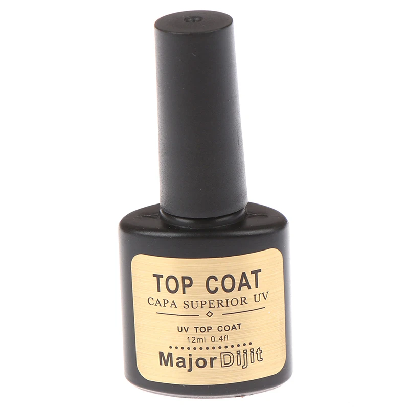 12ml Nail Art Gel Polish DIY Tips Soak off Base Foundation Steel Top Coat No Sticky Layer Non-cleansing Topcoat | Красота и здоровье