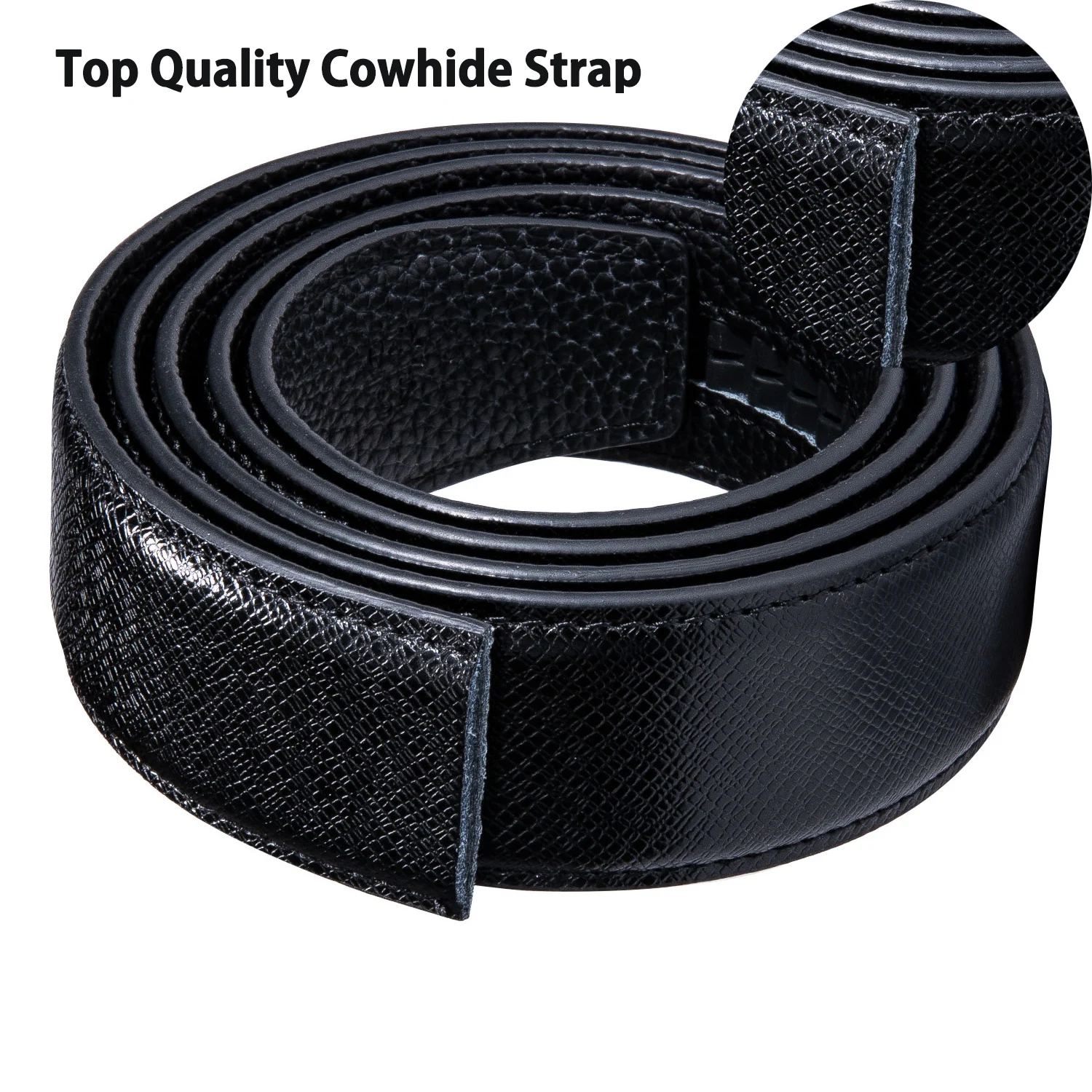 

High Quality Men Genuine Leather Belts Luxury Metal Automatic Buckle Belts For Men 3.5cm Width Cowskin Strap Men's Gift DiBanGu