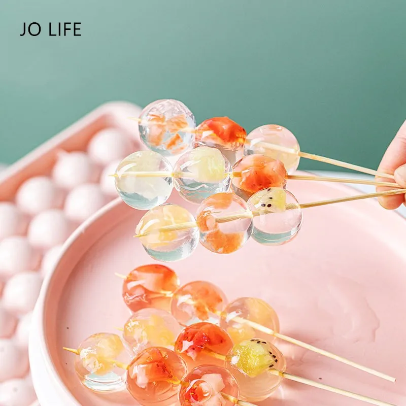 

JO LIFE Silicone Jelly Mold Ice Cube Round Ball Mould Ice Cream Candy Baking Decoration Dessert Mould