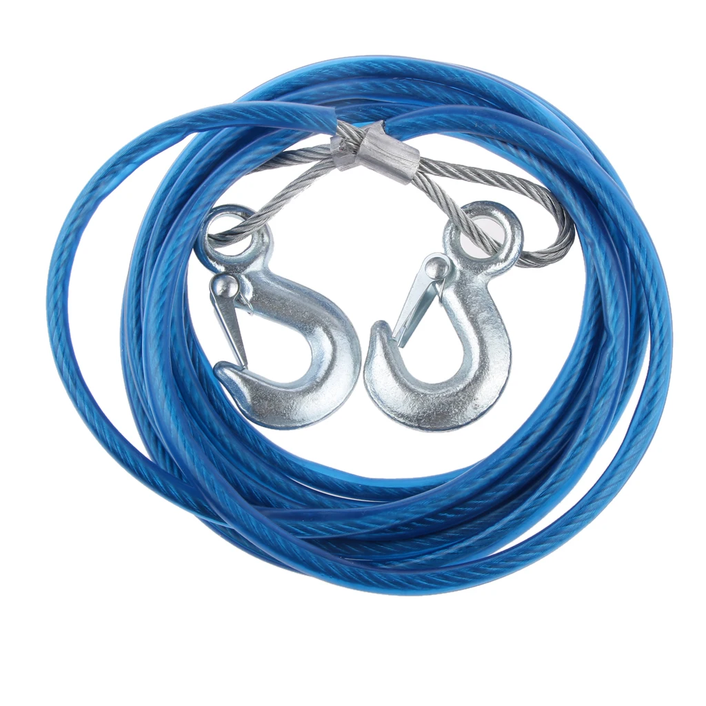 4 м 3 тонны автомобильный трос стальной для буксировки крючки экстренных тяжелых