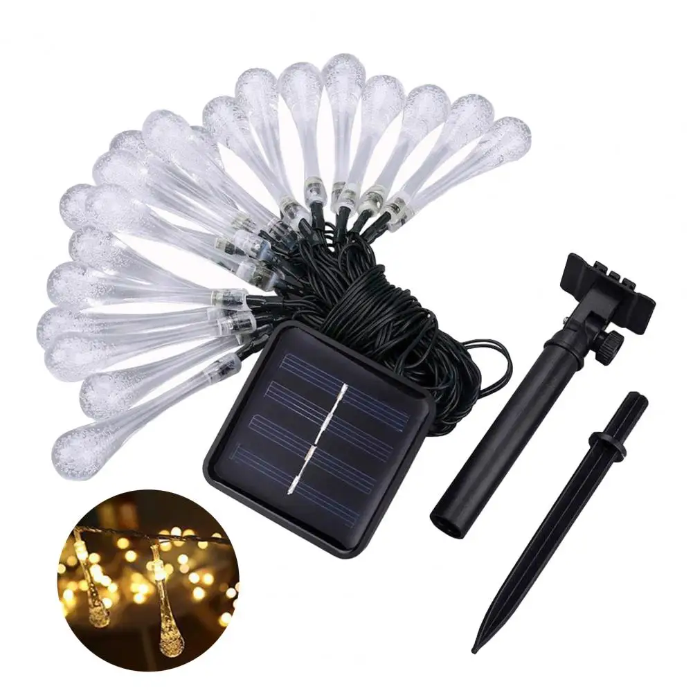 Прочная Рождественская Праздничная садовая лампа на солнечной батарее 20/30/50/100