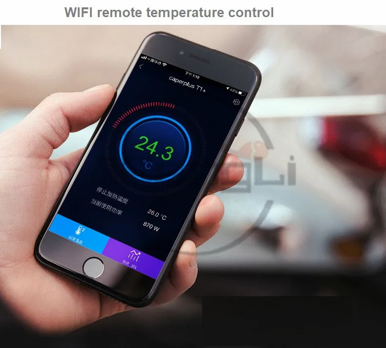 Caperplus T1 + Aquarium WIFI Heater Heating APP Fish Tank Automatic Constant Temperature Power Saving PTC Quartz Frequency | Дом и сад