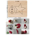 Новые деревянные штампы с цветами для скрапбукинга, разные размеры