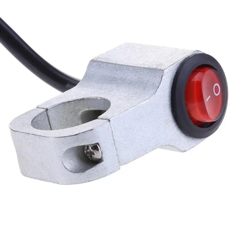 1 шт. Водонепроницаемый 7/8 дюймов мотоцикл руль фара Вкл/Выкл светодиодный