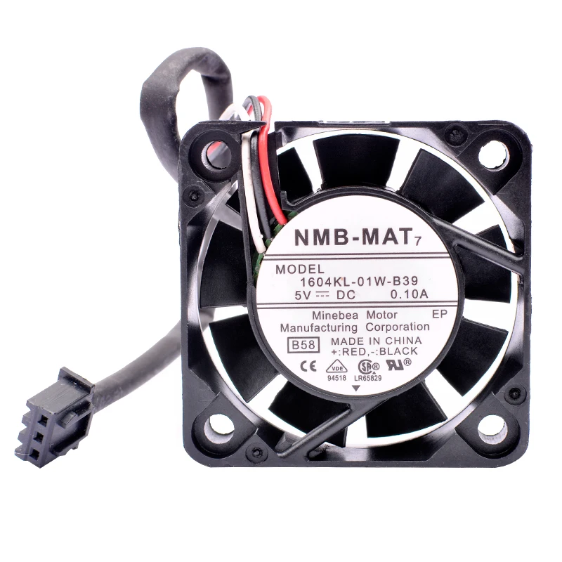 1604KL-01W-B39 4010 4 см 40 мм вентилятор 40x40x10 мм DC5V 0.10A 3 линии охлаждающий вентилятор для видеорегистратора переключатель маршрутизатора