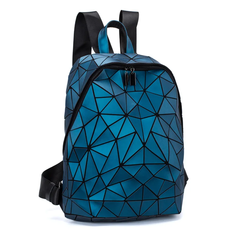 

2021 Backpacks for Women School Matte Geometric Backpacks Girls Travel Shoulder Bags for Women Totes Luxury Shoulder Bag Silver