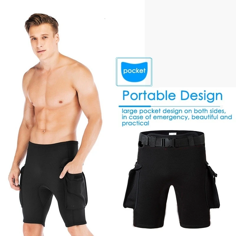 Мужские и женские регулируемые 2 мм неопреновые шорты для дайвинга купальный