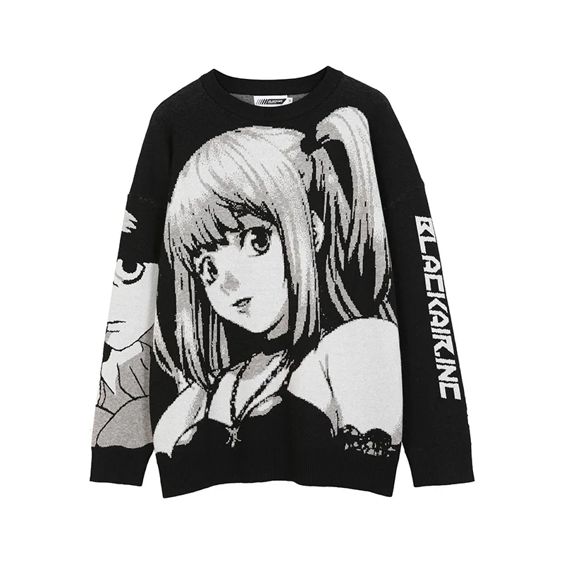 

Anime Death Note Misa Amane Imitation Sexy Tube Tops Sweater Uniform Outfit Anime Cosplay Costumes Loose Sweater Coat Unsiex