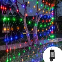 3x2m 6x4m christmas net light 8 modes low voltage connectable mesh fairy string light for trees bushes wedding outdoor decor