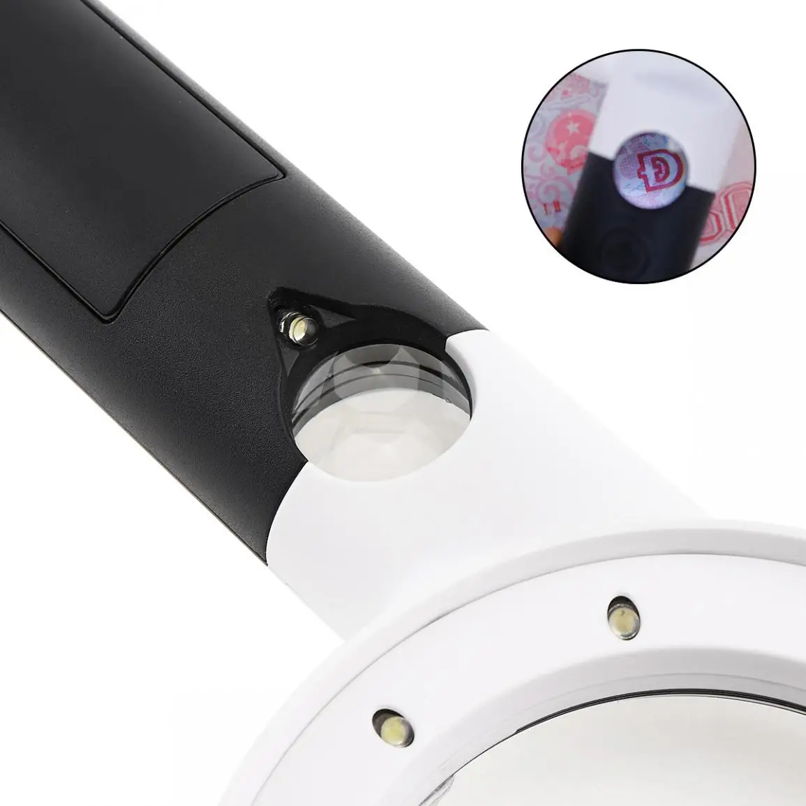 Портативная кольцевая 20X ручная Лупа с светодиодный подсветкой для антикварного