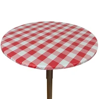 tablecloth round plaid table cover waterproof oilproof tablecloth with elastic edged fashion dining table decor coffee table pad
