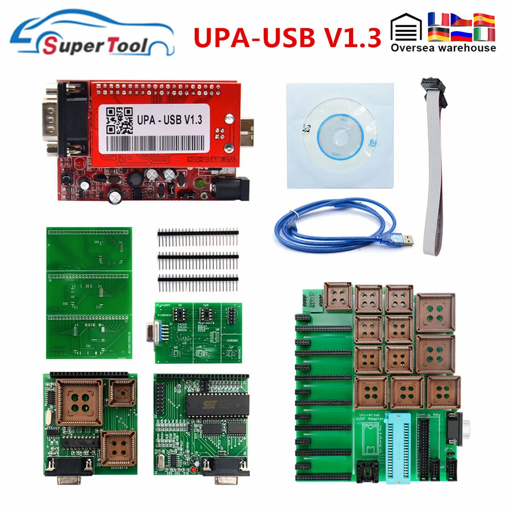 Диагностический сканер UPA USB V1.3 с адаптерами Eeprom | Автомобили и мотоциклы