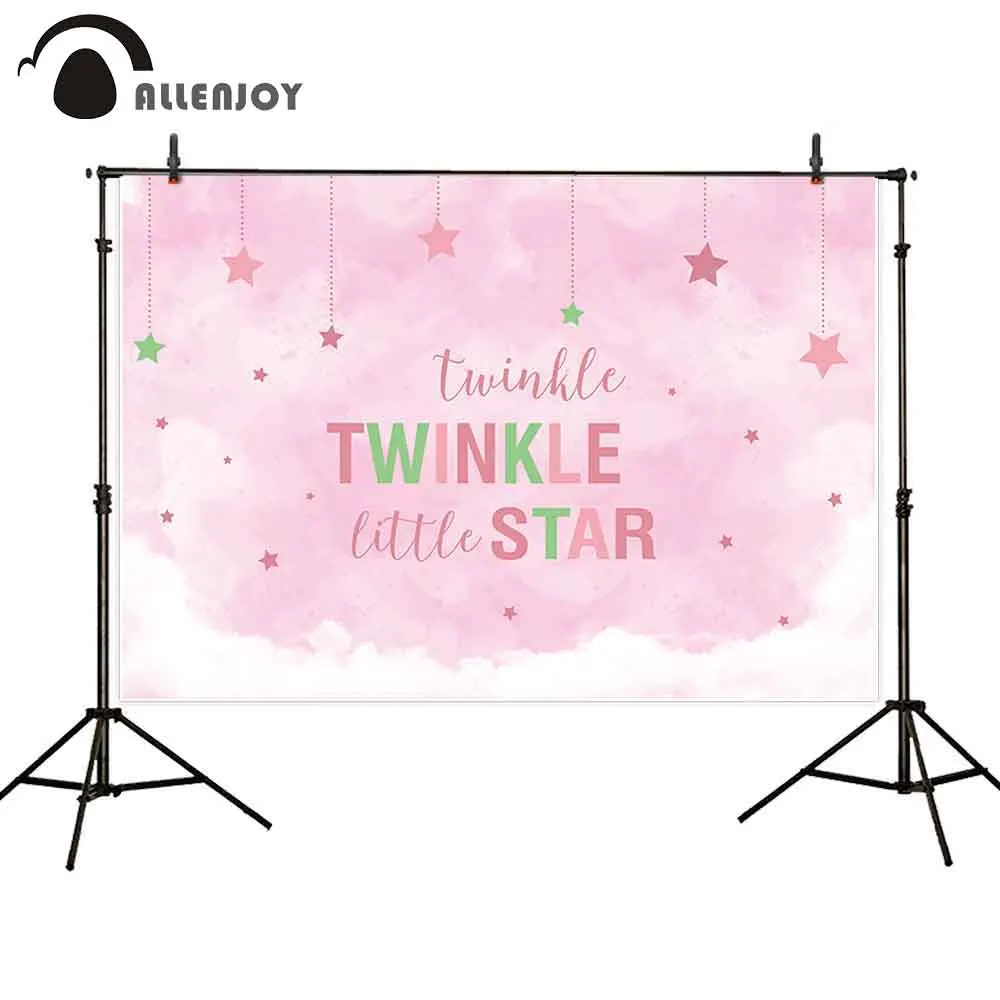 Allenjoy фон с облаками маленькая звезда принцесса мерцающий день рождения