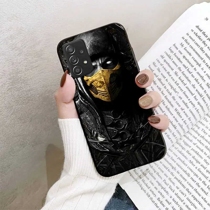 M-Mortal-Kombats Scorpion Mask Phone Case For Samsung Galaxy S10 S20 S21 Note10 20Plus Ultra Shell | Мобильные телефоны и