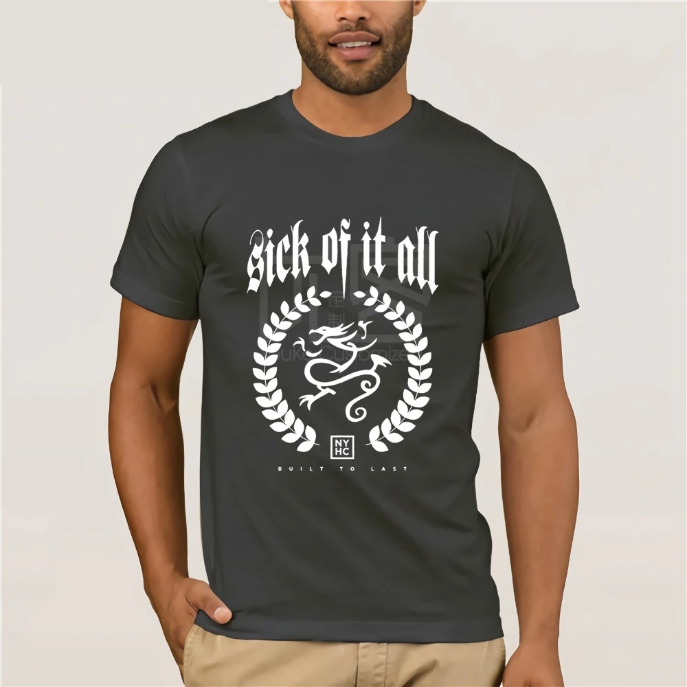 Sick of It All Built To Long футболка для мужчин и женщин NYHC Hardcore Punk большого размера S-XXXL топы