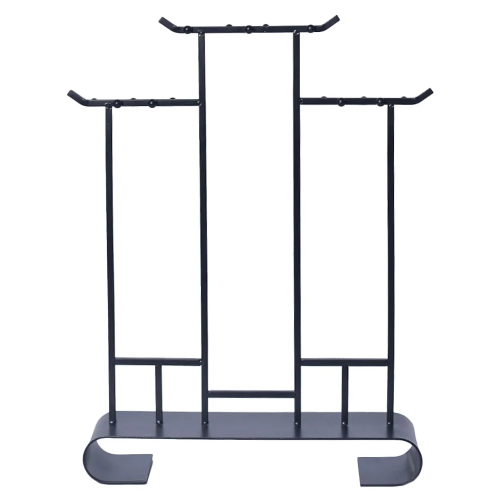 

1pc Brush Pen Holder Chinese Ink Brush Hanging Rack Writing Brush Stand (Black)