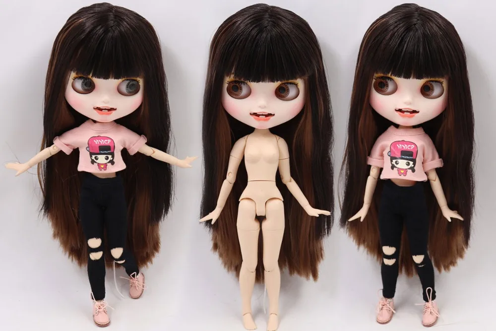 ICY Blyth кукла на заказ с руками Набор для тела Новая Улыбка Рот матовое лицо 1/6 игрушки BJD DIY модные куклы подарок для девочки специальное предложение