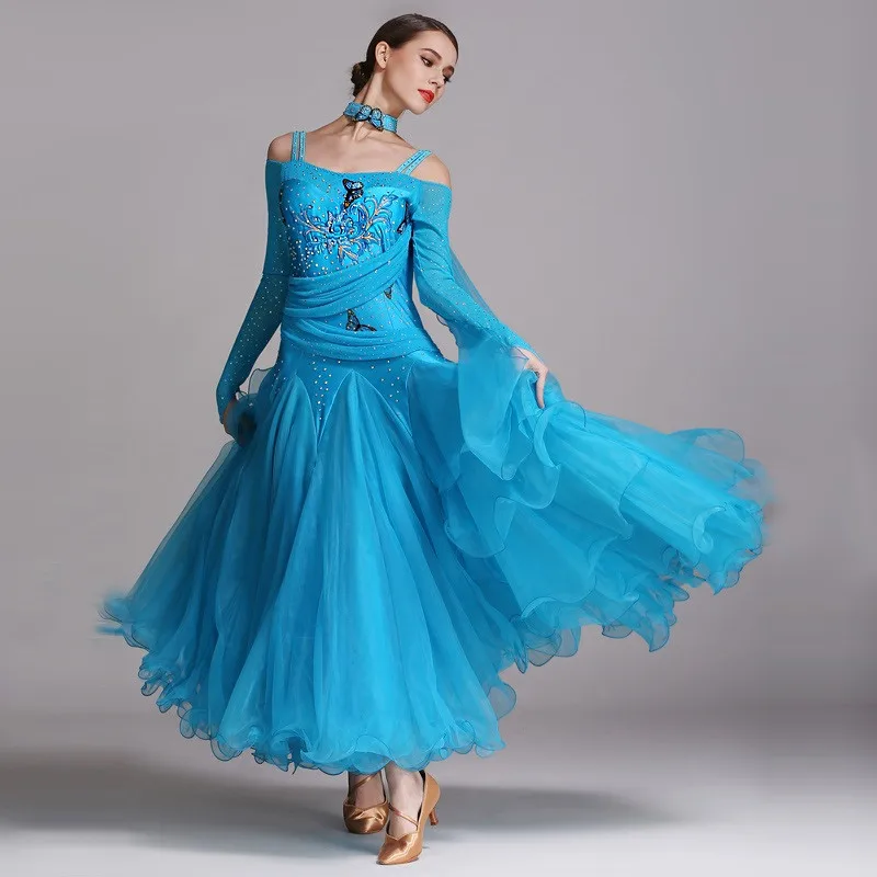 

Стандартное платье для бальных танцев, платье для соревнований по танцу бальных танцев, платье для Венского вальса, женское платье для танц...