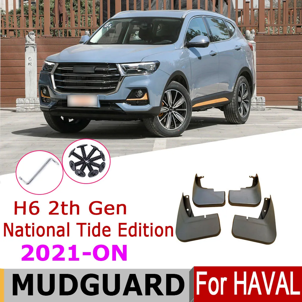 

Mudguards For Haval H6 2021 2020 2th Gen National Tide Edition 2020 Fender Front Rear Mud Flaps Guard Splash Car Accessories