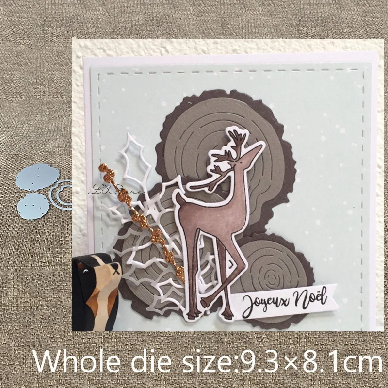 Металлические режущие штампы XLDesign 4 шт. дерево годовое украшение из колец альбом