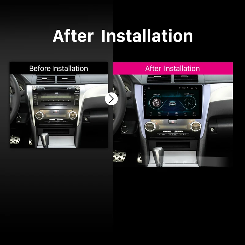 Автомагнитола 2 din 10 дюймов Android 9 1 для Toyota Camry 8 50 55 2012 2013 2014 2015 2016 2017 Автомобильный