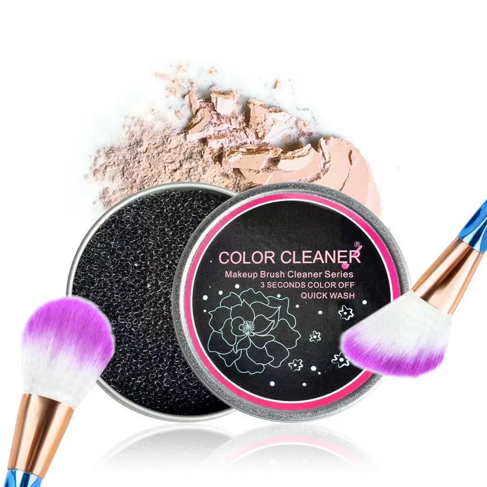 

Makeup Brush Cleaner Sponge Remover Color From Brush Eyeshadow Up Sponge Quick Make Color Cleaner Tool Brushes Cleaner Off C6g5