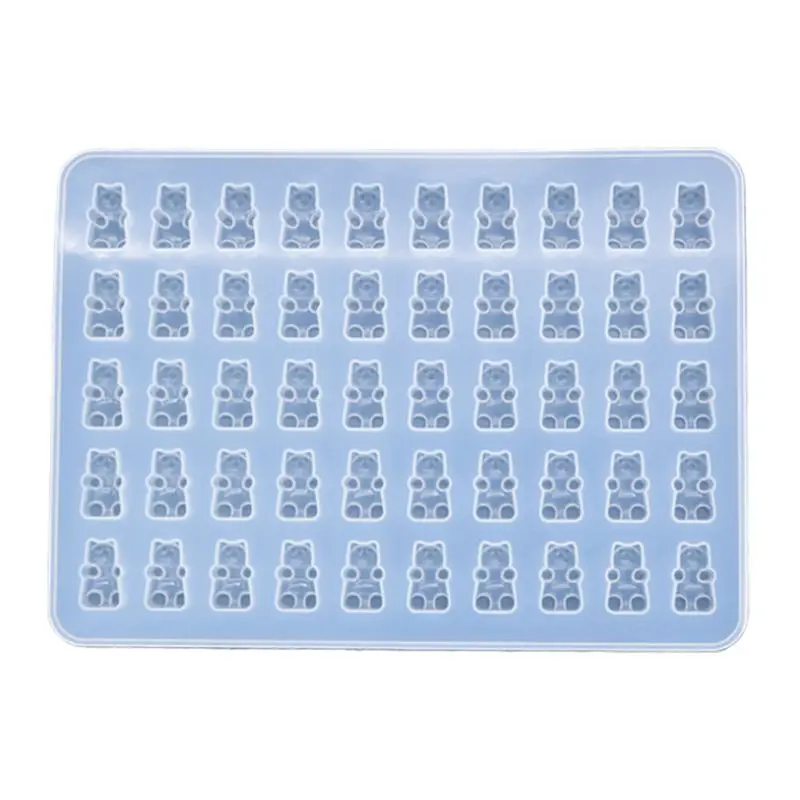 

2021 New DIY Bear Sugar Silicone Jewelry UV Resin Epoxy Molds Jewelry Tools Dried Flower Craft Hand Made Jewelry Decoration