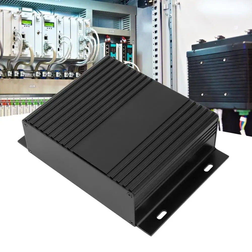 Черный прессованный алюминиевый корпус печатная плата охлаждающая коробка для