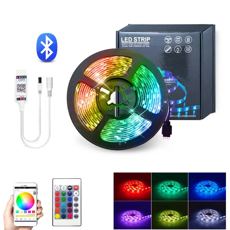 Bluetooth/IR /WIFI дистанционная Светодиодная лента RGBSMD 2835/5050 светодиодный светильник DC