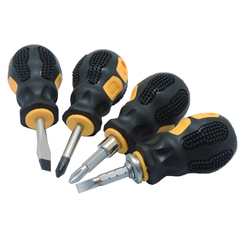 Отвертка двойного назначения отвертка с плоской головкой портативный съемный